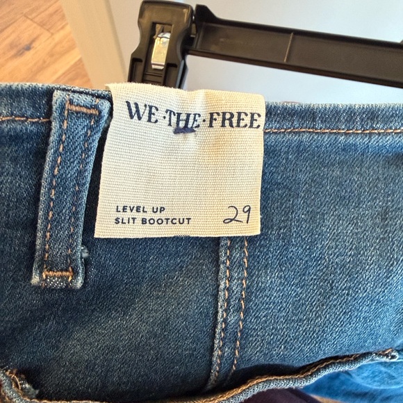We The Free Level Up Slit Bootcut  Blue Jeans Size 29 - Picture 12 of 12